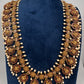 Traditional Kempu Peacock Bottu Mala Long Necklace - 