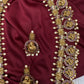 Traditional Kempu Peacock Bottu Mala Long Necklace - 