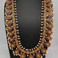 Traditional Kempu Peacock Bottu Mala Long Necklace - 