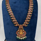 Traditional Goddess Lakshmi Kempu Mango Mala Long Necklace - 
