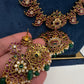 Traditional Matte  Kempu Mango Mala Long Necklace - 