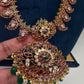Traditional Matte  Kempu Mango Mala Long Necklace - 