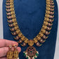 Goddess Lakshmi Matte  Kempu Mango Mala Long Necklace - 