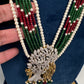 Radha Krishna CZ Antique Fusion Beads Necklace - 