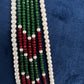 Radha Krishna CZ Antique Fusion Beads Necklace - 