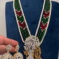 Radha Krishna CZ Antique Fusion Beads Necklace - 
