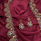 Bottu Mala Long peacock Floral Kemp Necklace - 
