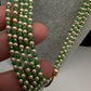 Kemp Pendent CZ Pearls Beads Mala Necklace - Green