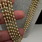 Kemp Pendent CZ Pearls Beads Mala Necklace - OliveGreen