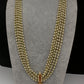 Kemp Pendent CZ Pearls Beads Mala Necklace - OliveGreen