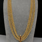 Kemp Pendent CZ Pearls Beads Mala Necklace - Yellow