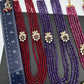 Side Pendent Multi Layer Beads Mala Necklace - Red