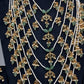 Sath Lada Pearls and Emerald Beads Long Necklace - 