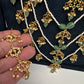 Sath Lada Pearls and Emerald Beads Long Necklace - 