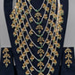 Sath Lada Pearls and Emerald Beads Long Necklace - 