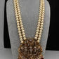 Ram Parivar Antique Swaroski Pearls Beads Mala Necklace - Red