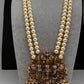 Ram Parivar Antique Swaroski Pearls Beads Mala Necklace - Red
