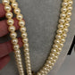 Victorian Elephant CZ Swaroski Pearls Beads Mala Necklace - Red