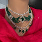 AD Multi Layer Beads Fussion Necklace - Green