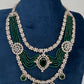 AD Multi Layer Beads Fussion Necklace - Green