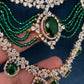 AD Multi Layer Beads Fussion Necklace - Green