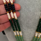 Lord Venkateswara Pendent Green Multi Beads Necklace - 