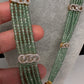 CZ Beads Long Color Stone Birdie Necklace - MintGreen