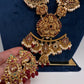 Chandbali Red Beads Long Necklace - 