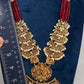 Chandbali Red Beads Long Necklace - 