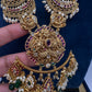 Chandbali Red Beads Long Necklace - 