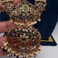 Kemp Beads Long Rani Haar Color Stone Necklace - Purple
