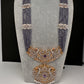 Lavender Purple CZ Beads Dual Tone Necklace - 