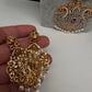 Lavender Purple CZ Beads Dual Tone Necklace - 
