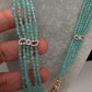 CZ Beads Long Color Stone Necklace - MintGreen