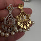 CZ Beads Long Color Stone Necklace - Pink