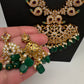 Ethnic Mango Mala Traditional Kemp Long Necklace - 