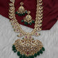 Ethnic Mango Mala Traditional Kemp Long Necklace - 