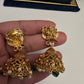 Traditional Matte Goddess Lakshmi Peacock Combo Necklace Set - 