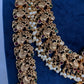 Traditional Matte Goddess Lakshmi Peacock Combo Necklace Set - 