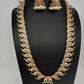 CZ 4-1 Mango Mala Long Necklace Comes with 3 Pendents and Jhumkas - 