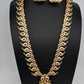 CZ 4-1 Mango Mala Long Necklace Comes with 3 Pendents and Jhumkas - 