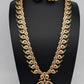 CZ 4-1 Mango Mala Long Necklace Comes with 3 Pendents and Jhumkas - 