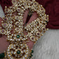CZ Chandballi Mango Mala Long Necklace - 