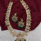 CZ Chandballi Mango Mala Long Necklace - 