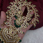 CZ Floral Mango Mala Long Necklace - 