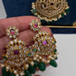 CZ Floral Mango Mala Long Necklace - 