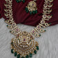 CZ Floral Mango Mala Long Necklace - 