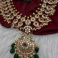 CZ Floral Mango Mala Long Necklace - 