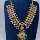 CZ Floral Mango Mala Long Necklace - 