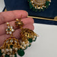 CZ Floral Mango Mala Long Necklace - 